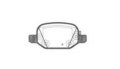 OPEN PARTS bpa072752 -  Комплект тормозных колодок, дисковый тормоз